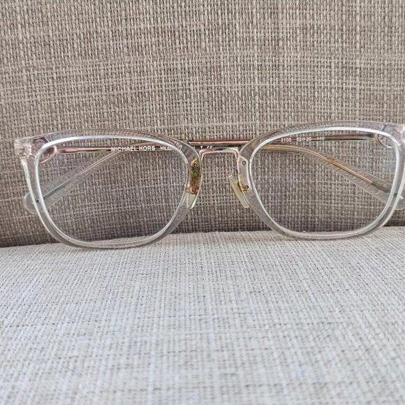 Michael Kors Women Glasses/Eyeglasses Clear/Gold Tone CAPTIVA MK4054 Eyewear - Picture 3 of 11